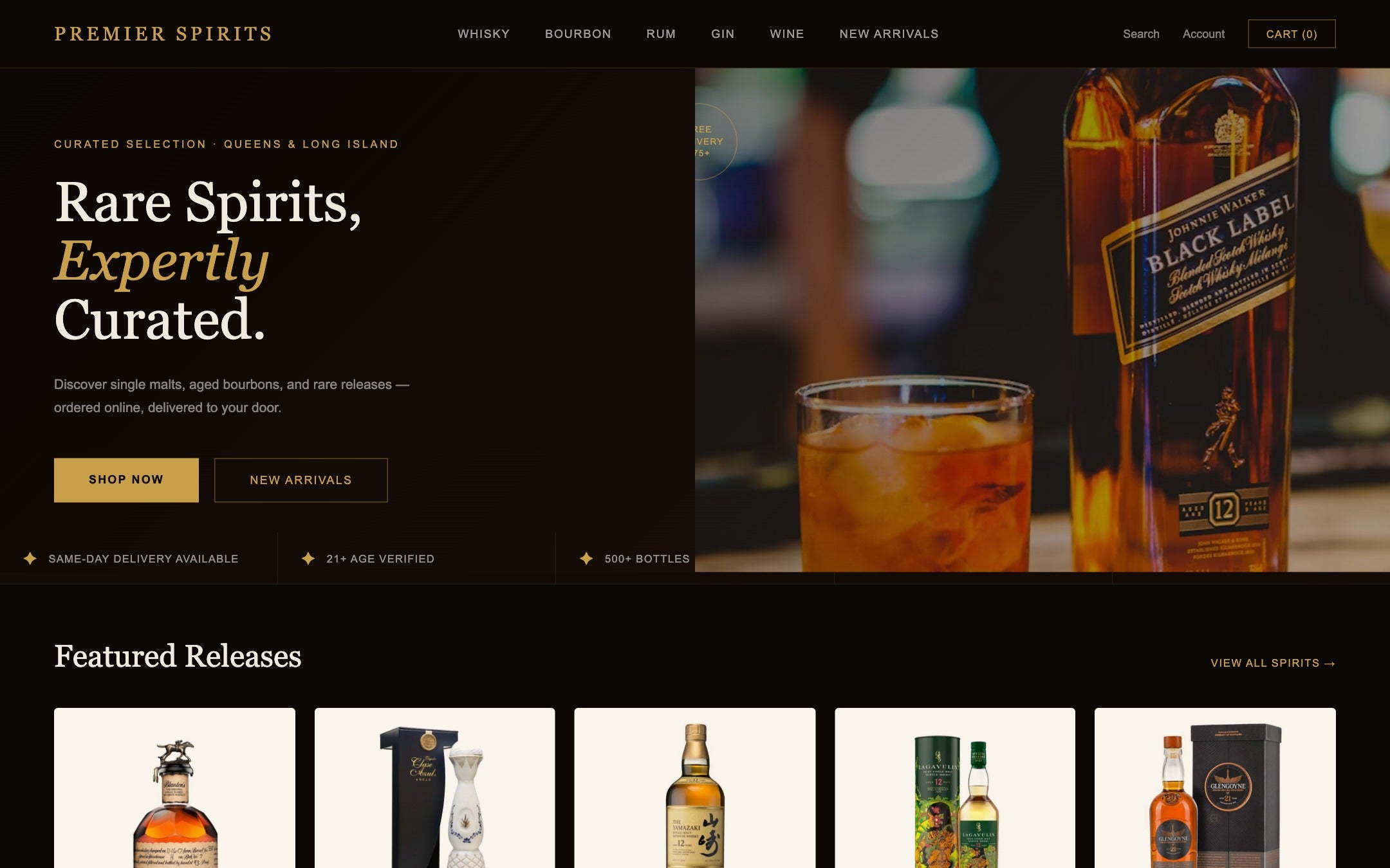 Dark & Premium theme preview